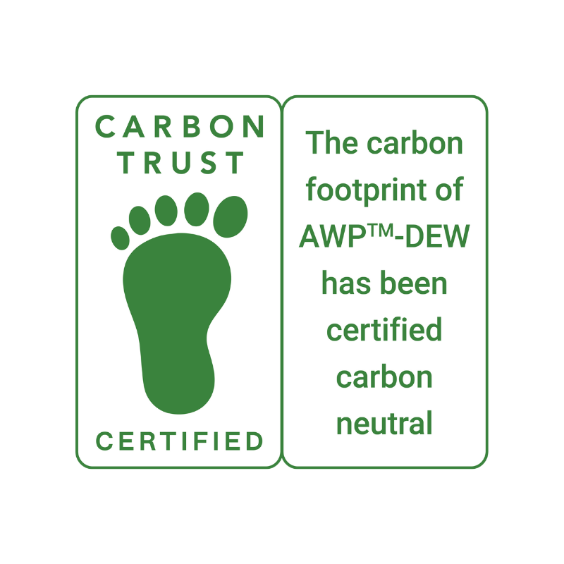 Green foot mark, representing the Carbon Neutral Certification